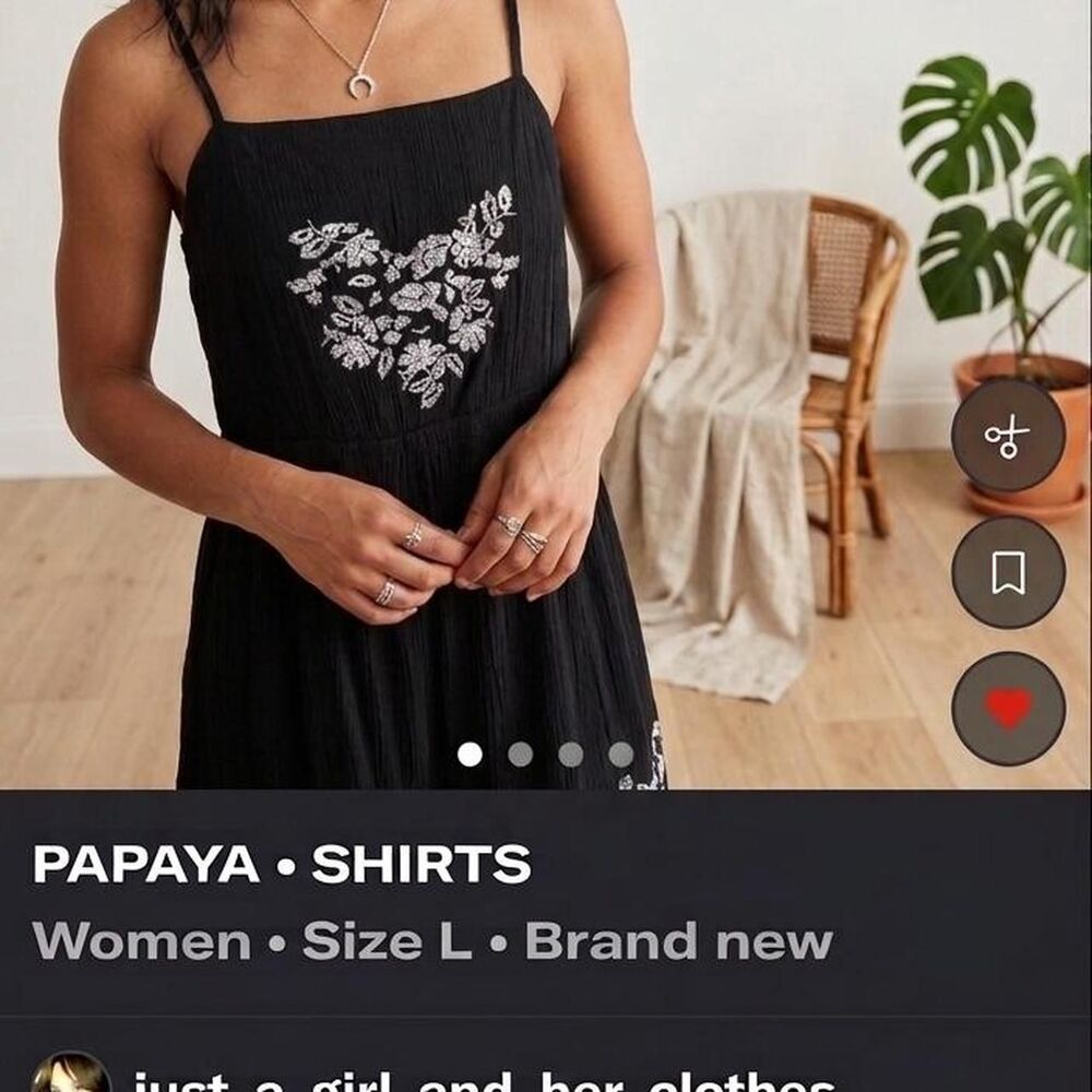 Papaya Women's Black Tunic Shirt